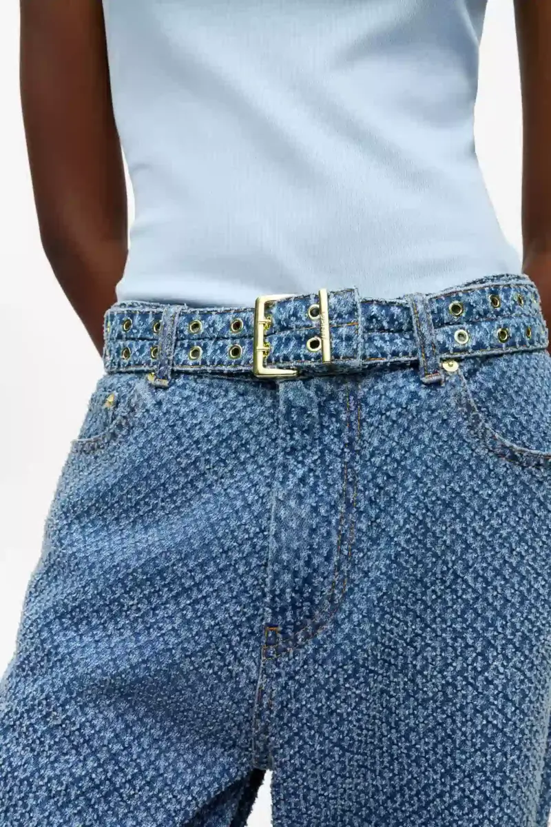 Blaue strukturierte Izey-Jeans Blaue strukturierte Izey-Jeans