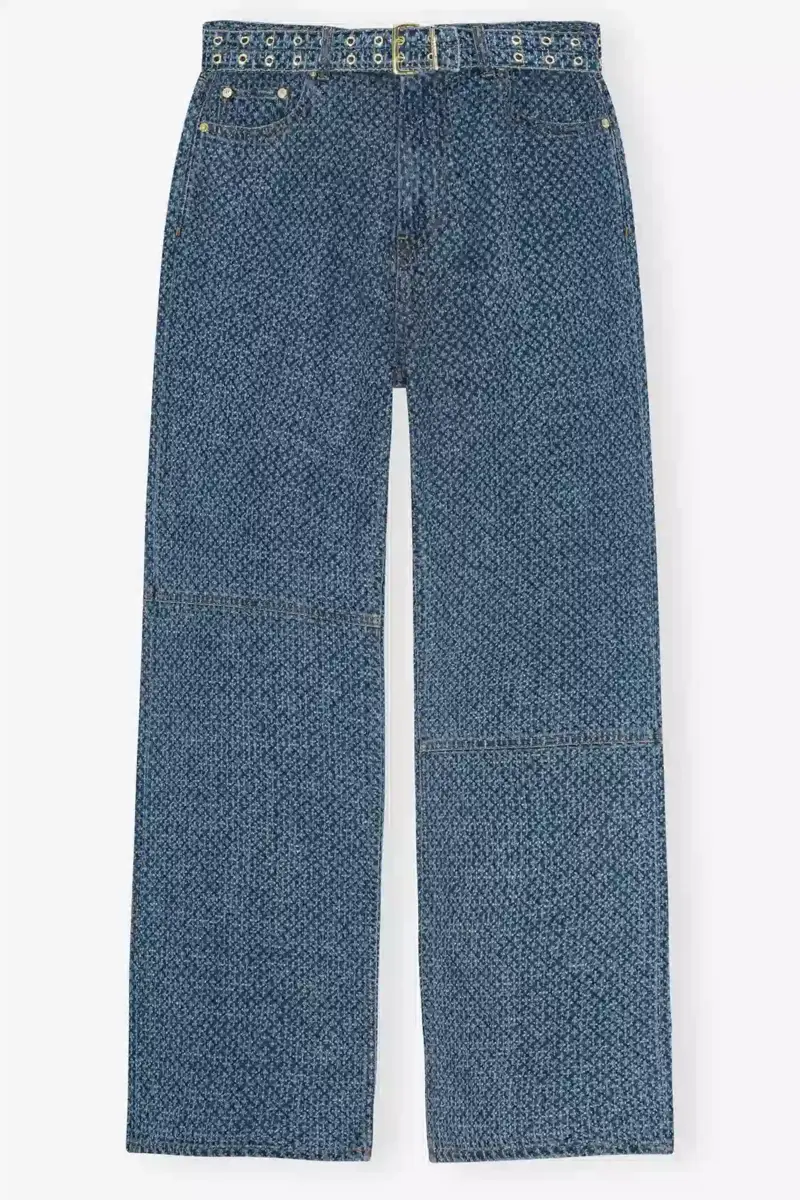 Blaue strukturierte Izey-Jeans Blaue strukturierte Izey-Jeans