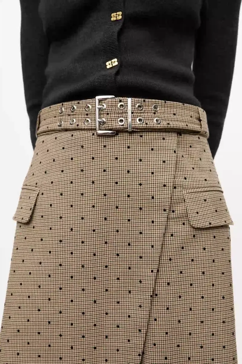 Flock Check Suiting Skirt Flock Check Suiting Skirt