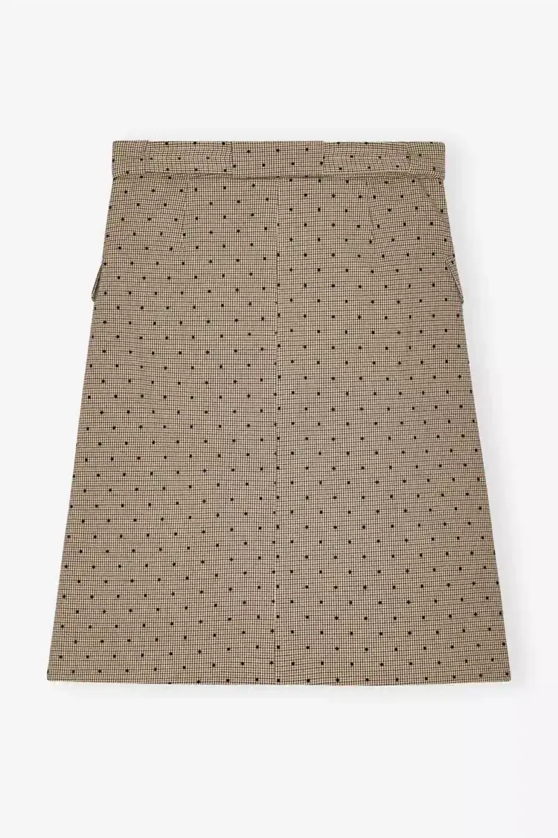 Flock Check Suiting Skirt Flock Check Suiting Skirt