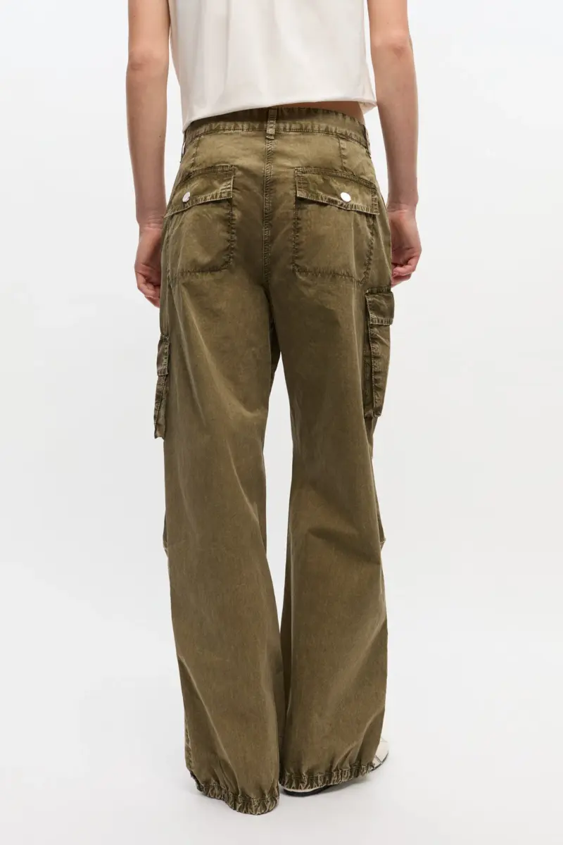 Grün gewaschene Twill-Hose Grün gewaschene Twill-Hose