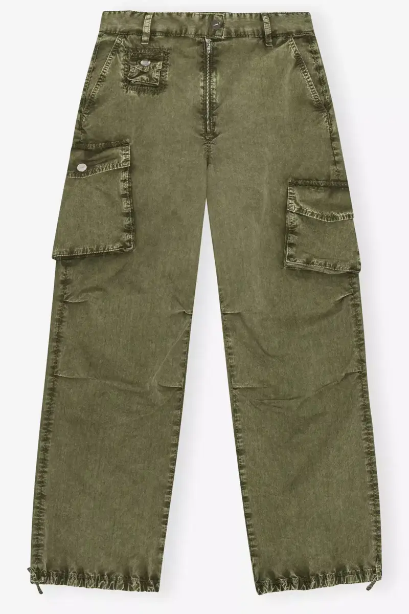 Grün gewaschene Twill-Hose Grün gewaschene Twill-Hose