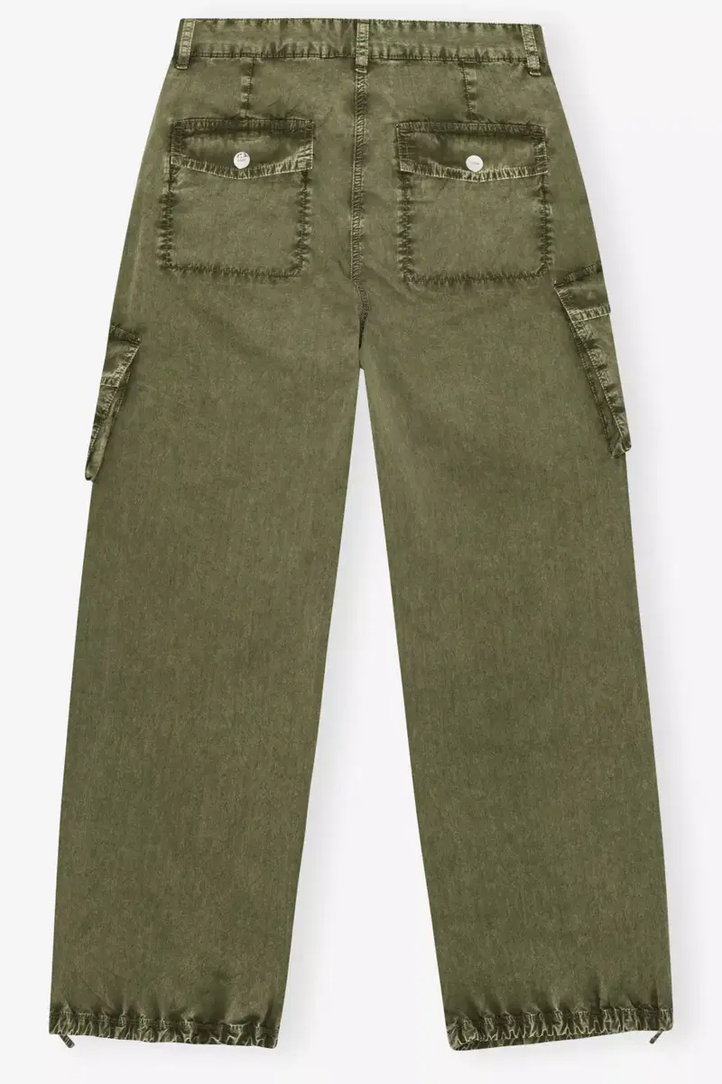 Grün gewaschene Twill-Hose Grün gewaschene Twill-Hose