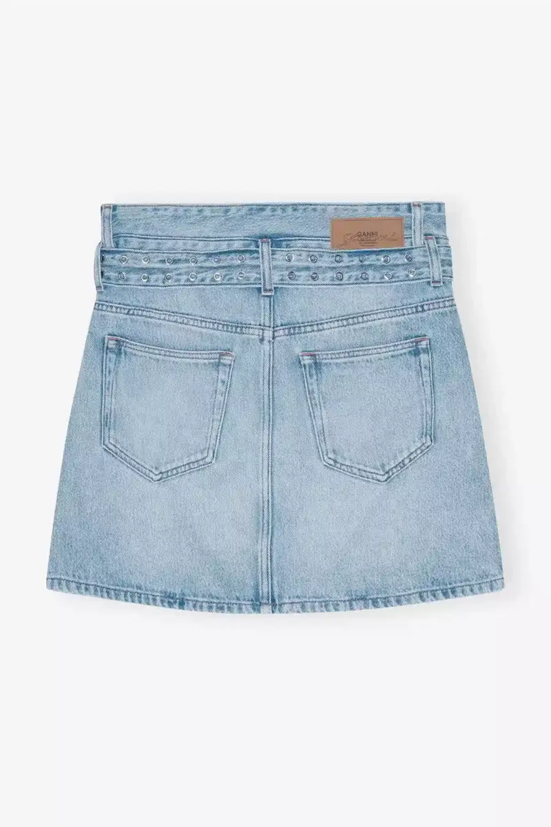 Hellblauer Mini-Denimrock Hellblauer Mini-Denimrock