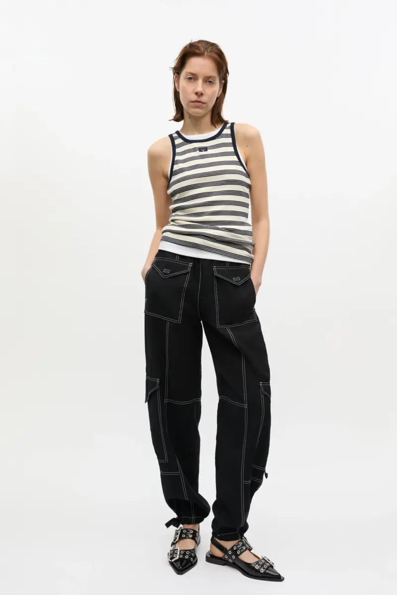Leichte Slub-Hose mit Taschen Leichte Slub-Hose mit Taschen