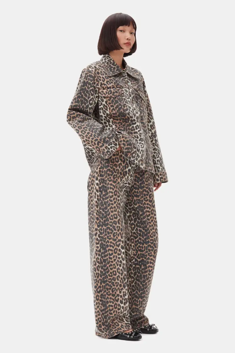 Leopard-Jeansjacke Leopard-Jeansjacke
