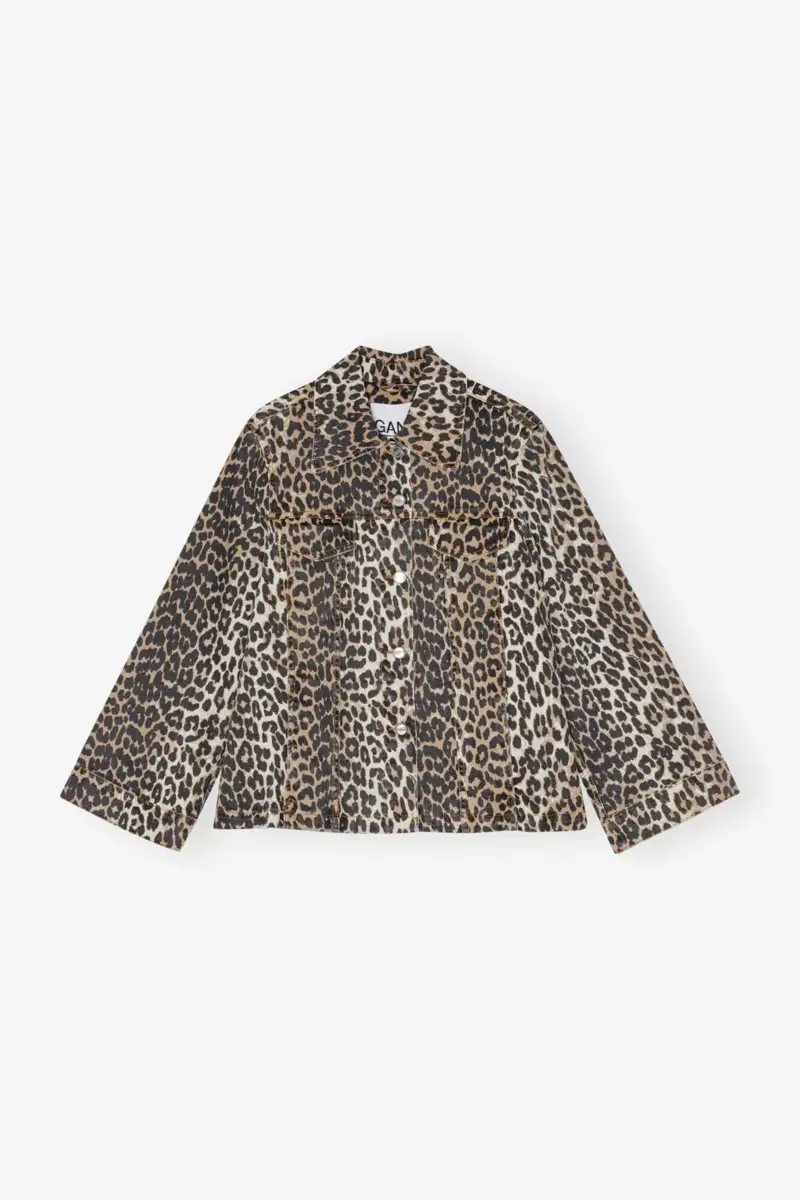 Leopard-Jeansjacke Leopard-Jeansjacke