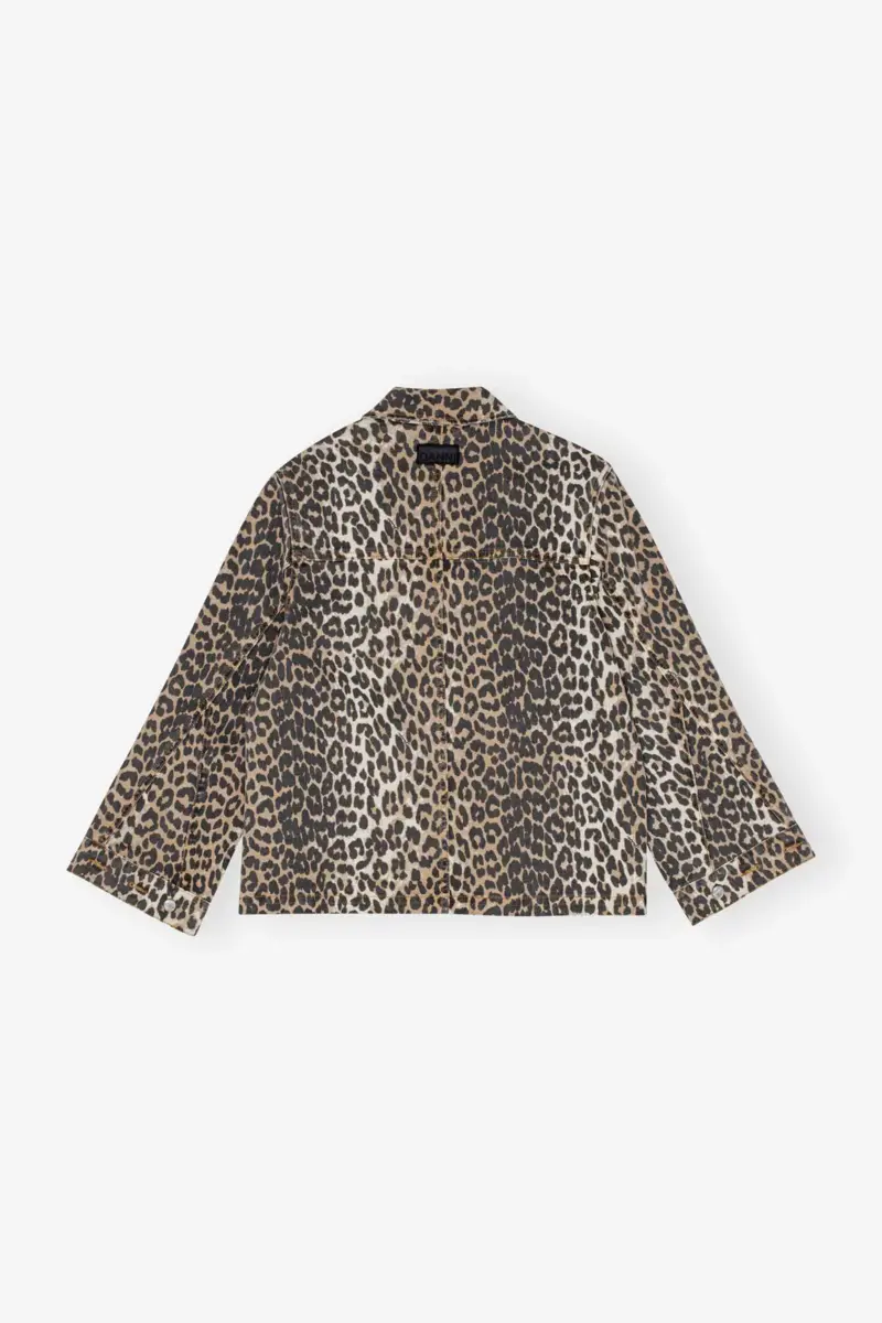 Leopard-Jeansjacke Leopard-Jeansjacke