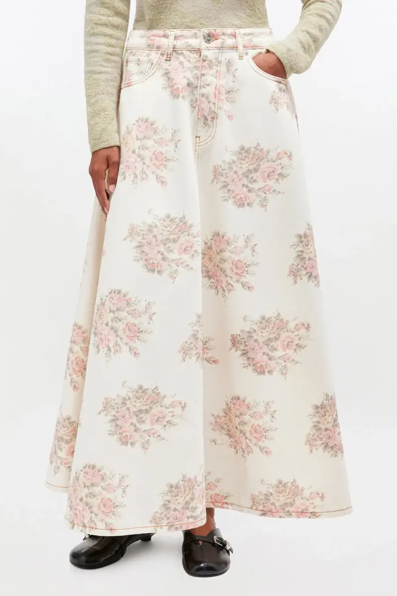 Maxirock mit Blumenprint Maxirock mit Blumenprint