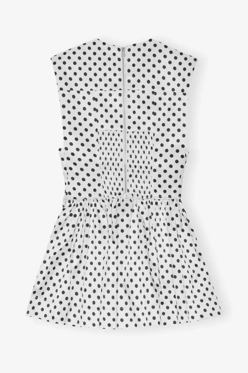 Mini-Korsettkleid aus Satin mit Polka-Dots Mini-Korsettkleid aus Satin mit Polka-Dots