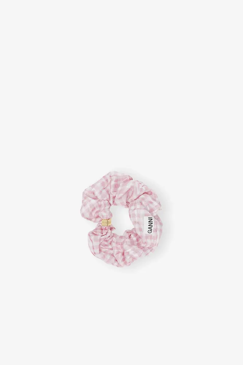 Rosa Gingham-Haargummi