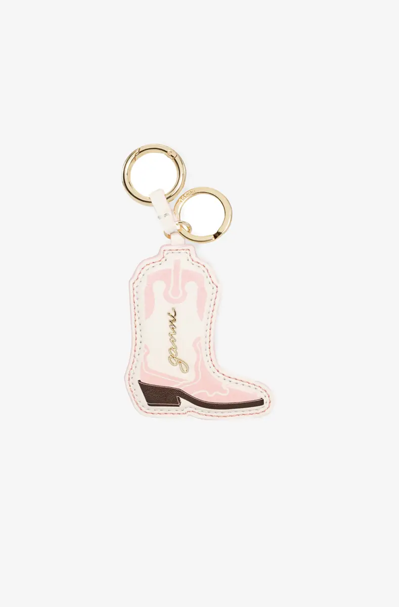 Rosa Western-Stiefel-Schlüsselanhänger