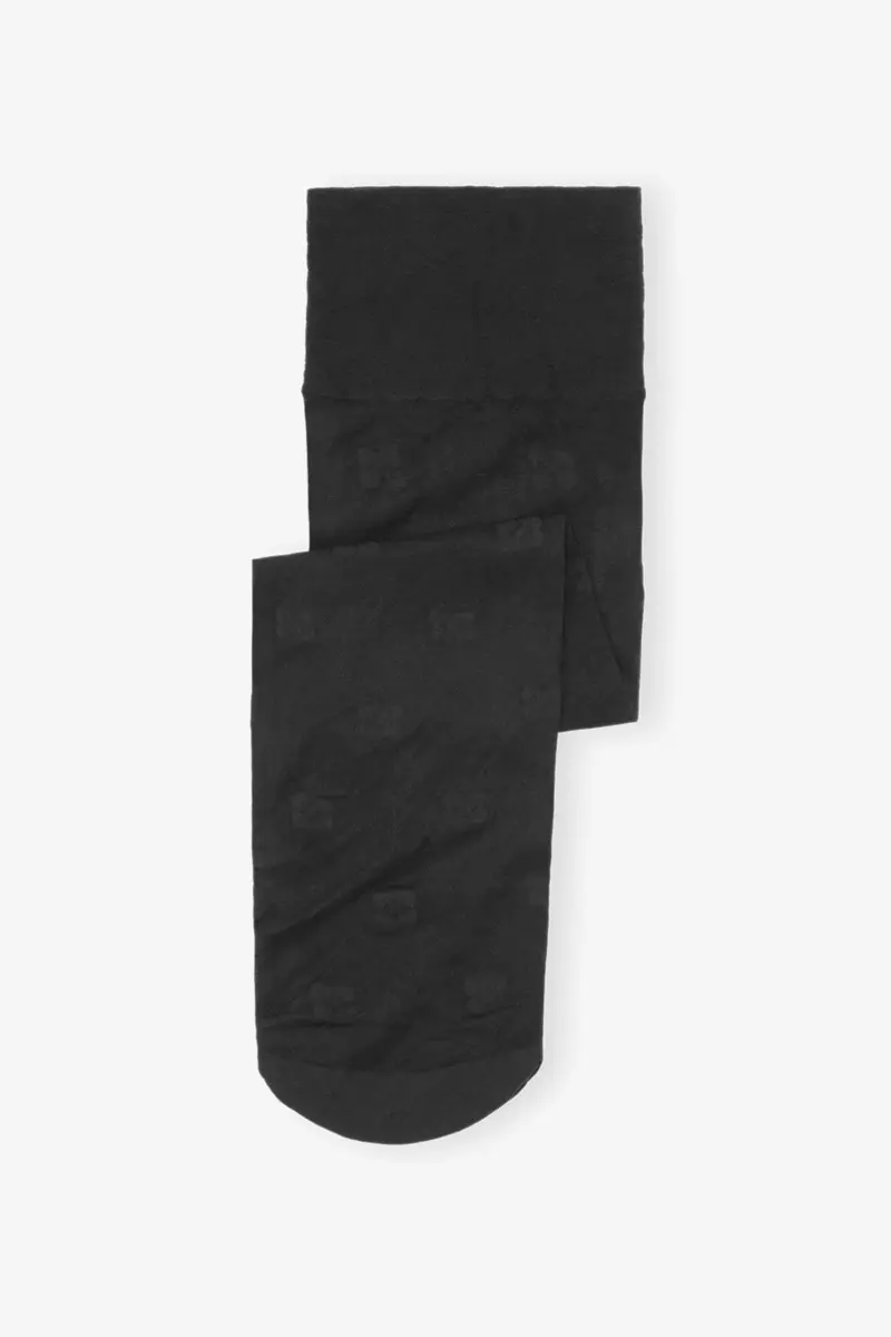 Schwarze Socken mit Schmetterlingsspitze