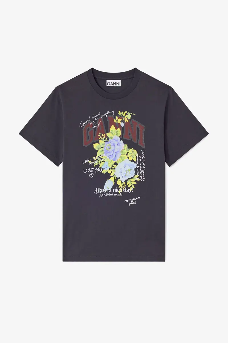 Schwarzes Rosen-T-Shirt Schwarzes Rosen-T-Shirt