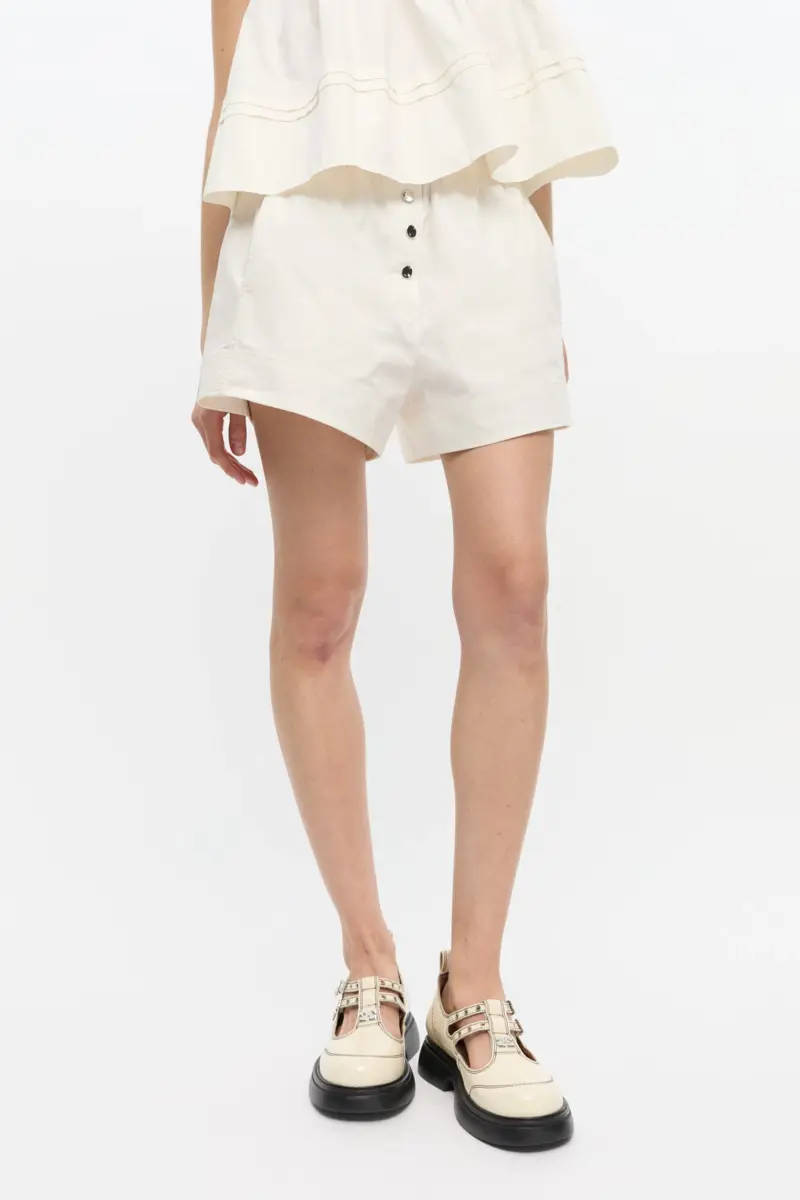 Weiße Baumwollshorts Weiße Baumwollshorts