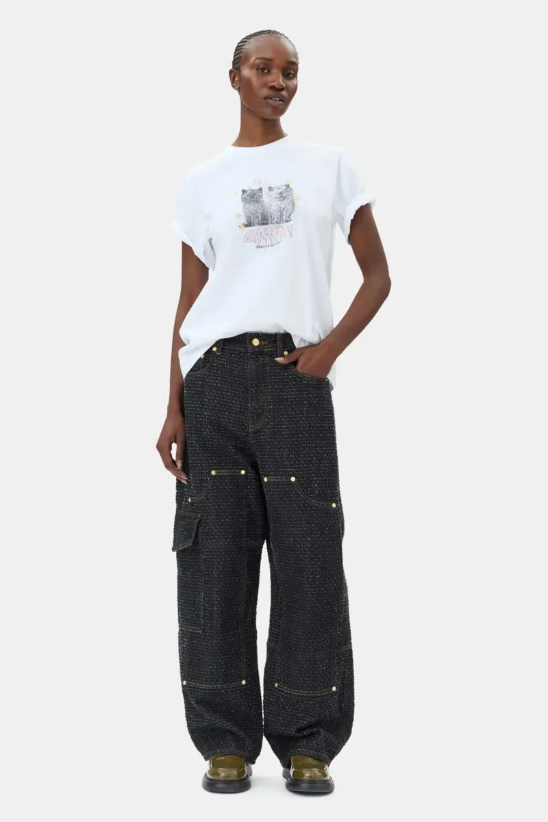 weisses basic jersey t shirt kittens relaxed 2 - Wei&szlig;es Basic-Jersey-T-Shirt &bdquo;Kittens Relaxed&rdquo;